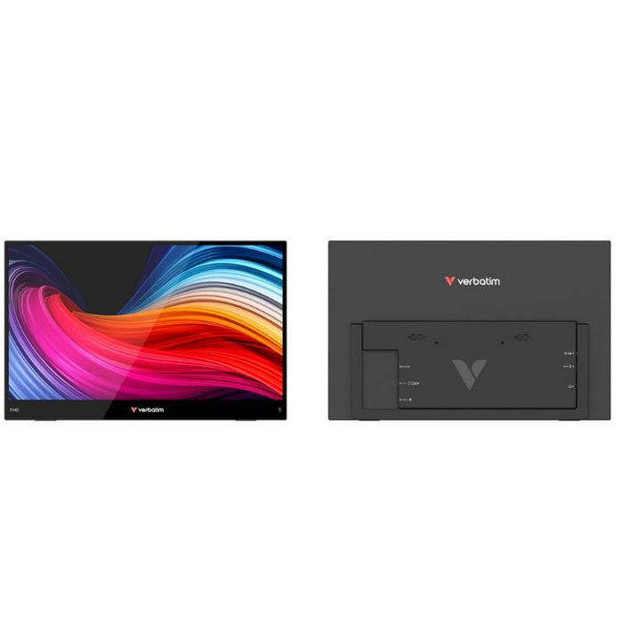 Verbatim Monitor Portátil Táctil Touch Light 14 pulgadas Full HD Negro